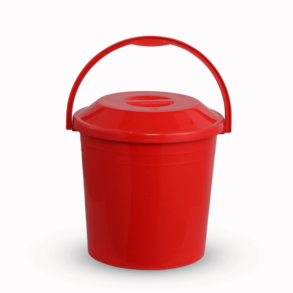 Tulip Bucket With Lid 35L -Red