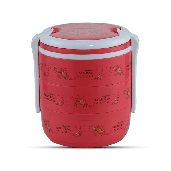 Round 3 Bati Tiffin Box -Pink