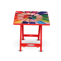 Baby Folding Table Printed Pencil - Red